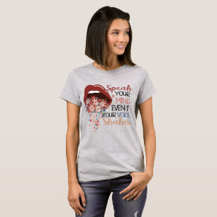 Speak Your Mind Floral Lips T-Shirt