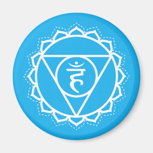 Speak Your Truth Blue Throat Chakra Magnet (Front)