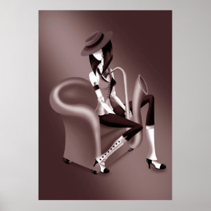 "Speakeasy" – Jazz-Inspired  Poster