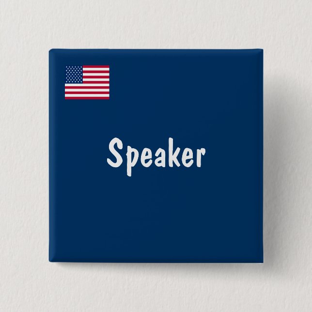 Speaker 15 Cm Square Badge (Front)