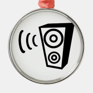 Speaker beat music metal tree decoration