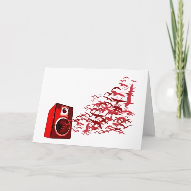 Speaker Birds Card (Front)