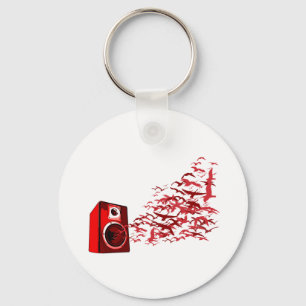 Speaker Birds Key Ring