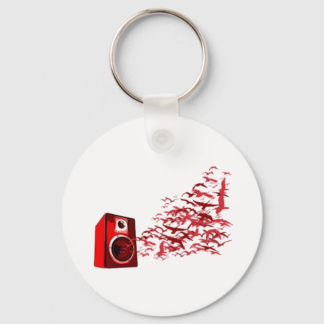 Speaker Birds Key Ring (Front)