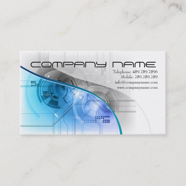 Speaker or  Sound Recording Music Teachnique Business Card (Front)