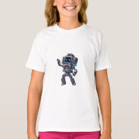 Speaker Robot Retro Pixel Kids