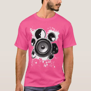 Speaker Techno Bass Music Graphics Gifts Unisex E T-Shirt