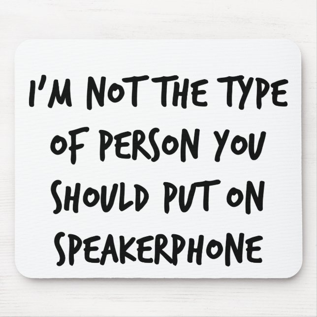 Speakerphone Mouse Pad (Front)