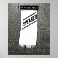 Speaker's badge for the Suffragette meeting