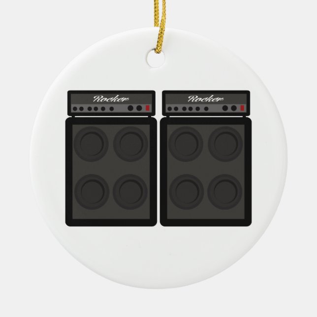 Speakers Ceramic Tree Decoration (Front)