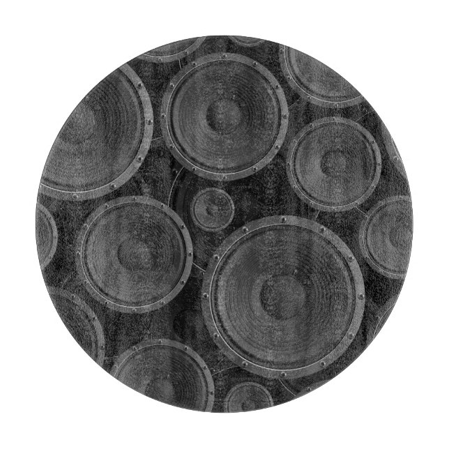 Speakers: Continuous Texture Seamless Pattern. Cutting Board (Front)