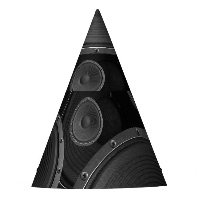 Speakers: Continuous Texture Seamless Pattern. Party Hat (Front)