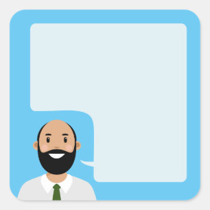 Speaking Avatar Square Sticker