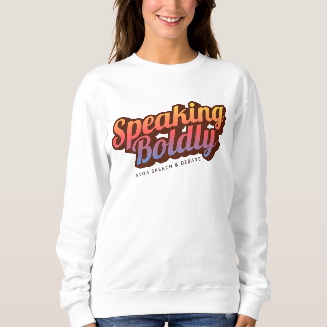 Speaking Boldly Sunset Crewneck Sweatshirt (Front)