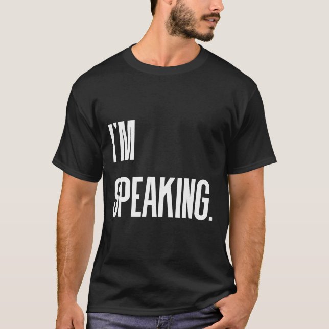 Speaking Kamala Harris Debate Quote  T-Shirt (Front)