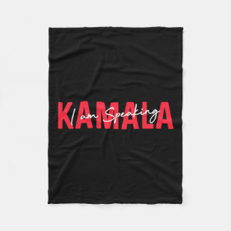 Speaking Kamala Harris Vice President Debate Vote  Fleece Blanket