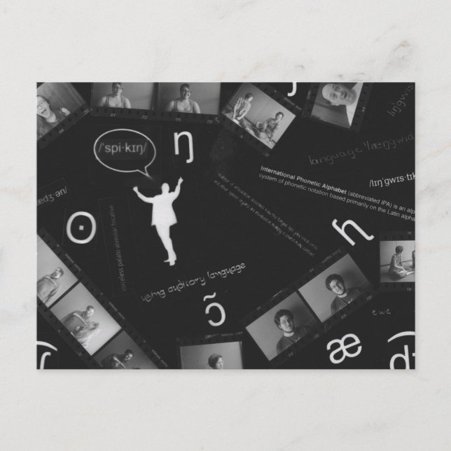 Speaking Photogram Postcard (Front)