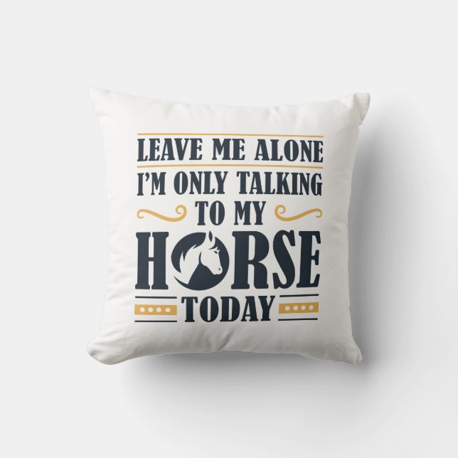 Speaking To My Horse Cushion (Front)