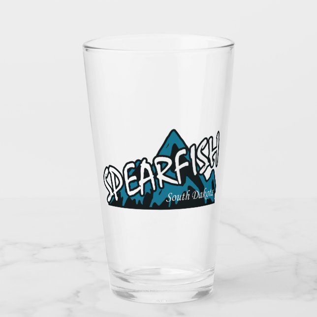 Spearfish South Dakota Mountain Glass (Front)