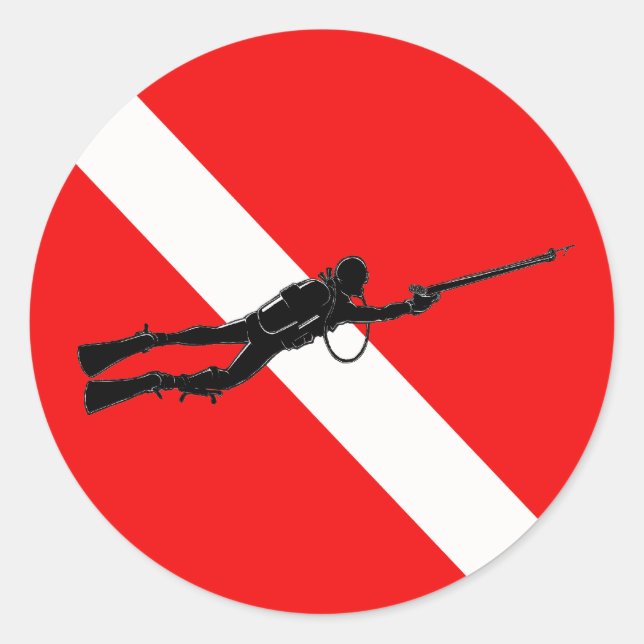 Spearfisherman Sticker (Front)