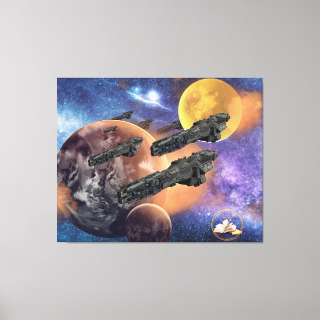 Spearhead Battleships Attack Canvas Print (Front)