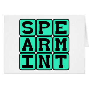 Spearmint, Gum Flavour