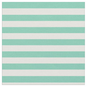 Spearmint & White Striped Fabric