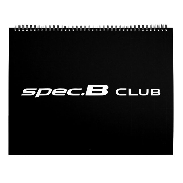 spec.B Club 2018 Calendar (Back)