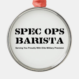 Spec Ops Barista Metal Tree Decoration