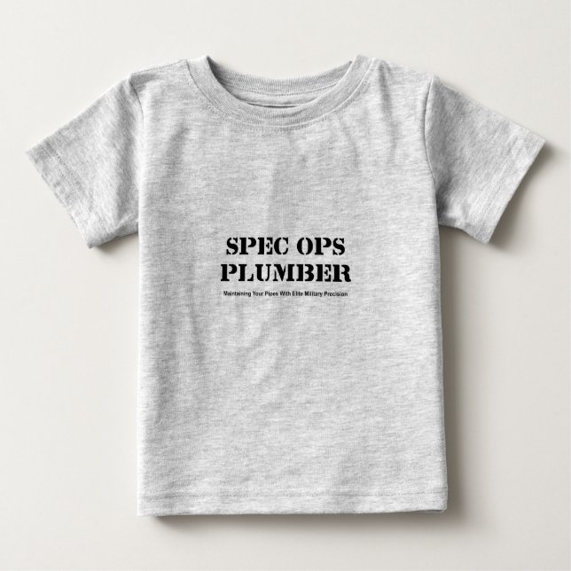 Spec Ops Plumber Baby T-Shirt (Front)