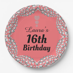Special 16th or edit age party plates