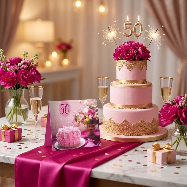 Special 50th Birthday For Her Card (Creator Uploaded)