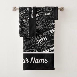 Special 50th Birthday Party Personalised Gifts Bath Towel Set