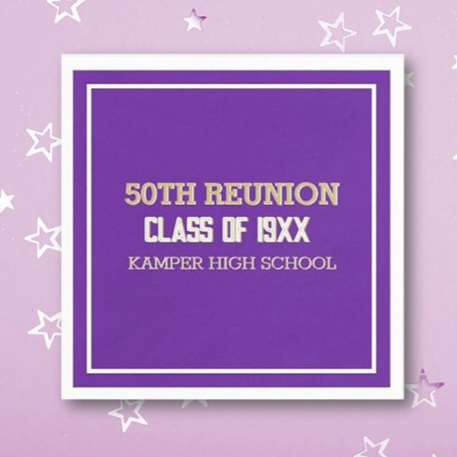Special 50th Reunion! Class Reunion Napkins (Creator Uploaded)