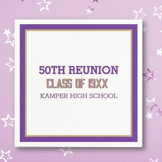 Special 50th Reunion! Class Reunion Napkins (Creator Uploaded)
