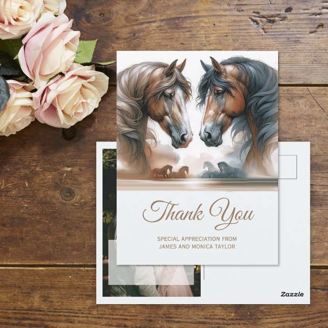 Special Add Photo Wedding Thank You Postcard (Creator Uploaded)