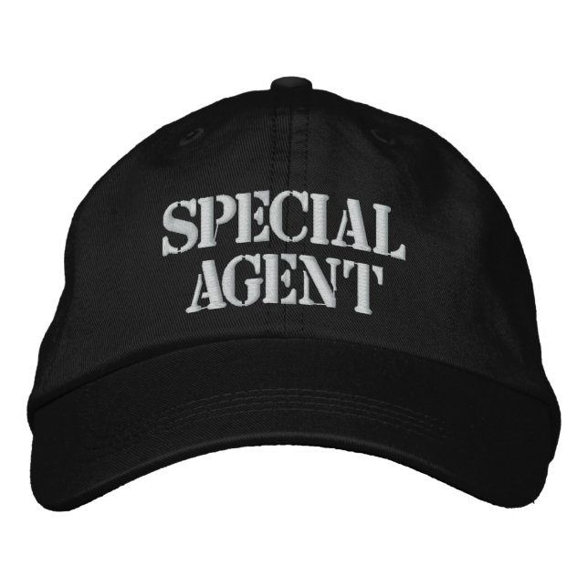 "SPECIAL AGENT" EMBROIDERED CAP (Front)