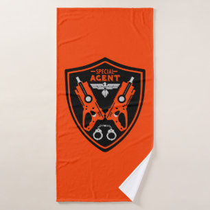 Special Agent Kid Bath Towel