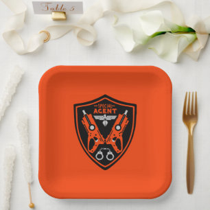 Special Agent Kid Paper Plate