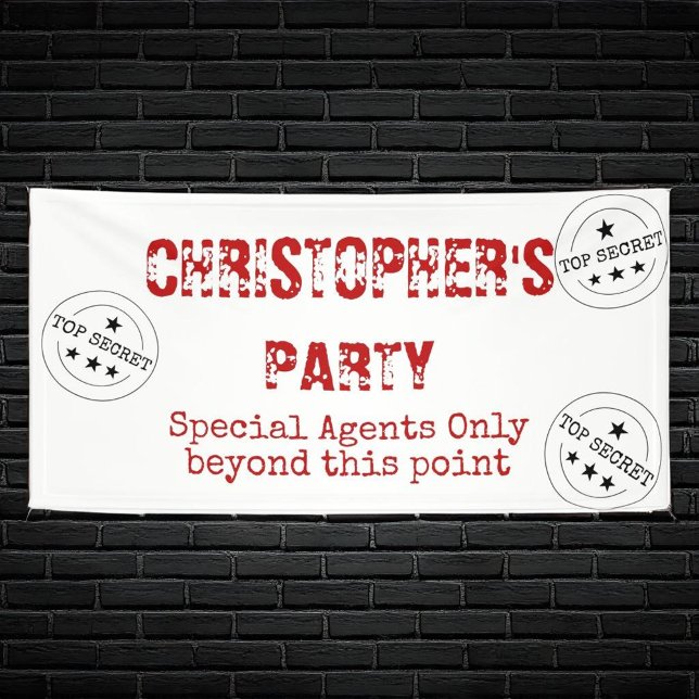 Special Agent Top Secret Party Banner (Creator Uploaded)