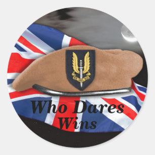 special air service sas vets veterans iraq Sticke Classic Round Sticker