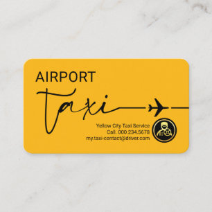 Special Airplane Taxi Service Business Card