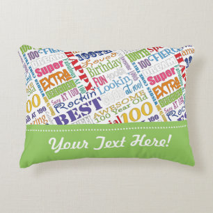 Special and Unique 100th Birthday Party Gifts Decorative Cushion
