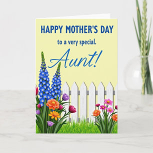 Special Aunt Garden View Card