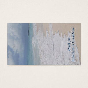 Special Beach Wedding Thank you Gift Tags