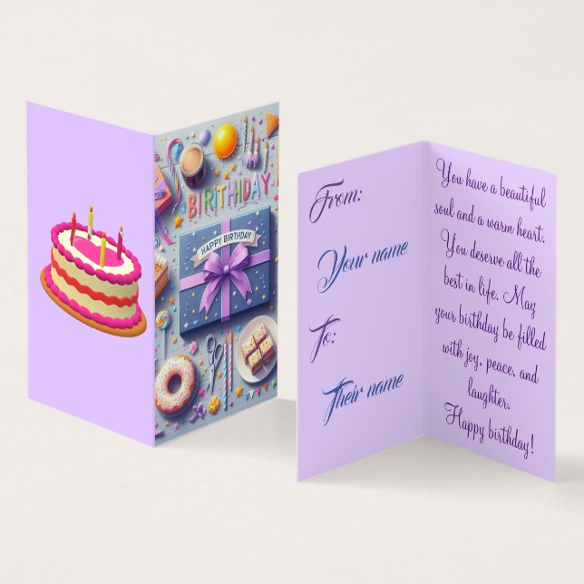 Special Birthday Card (Inside and Outside)