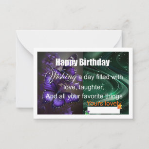 Special Birthday card 2