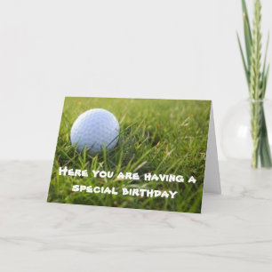 **SPECIAL BIRTHDAY** FOR A "SPECIAL GOLFER" CARD