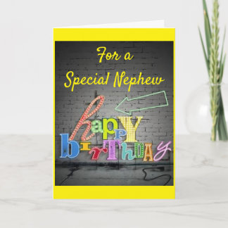 SPECIAL BIRTHDAY FOR A VERY ***SPECIAL NEPHEW*** CARD