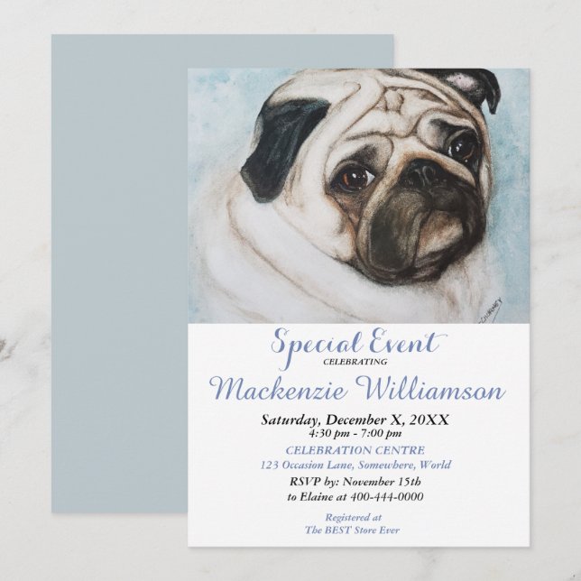 SPECIAL BIRTHDAY INVITATION (Front/Back)